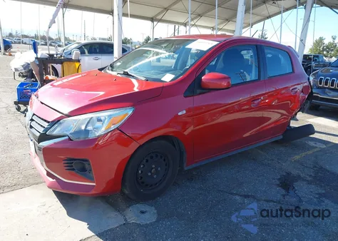 2021 Mitsubishi Mirage Carbonite Edition/Es/Le from USA, damaged, VIN ML32AUHJ0MH005963